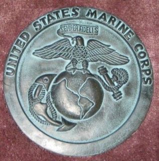 concrete plastic mold u s marine corps emblem plaque time