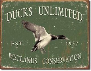 Ducks Unlimited Since 1937 Wetlands Conservation Weathered Logo Room 