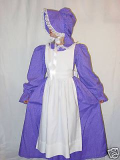 NEW Custom Historical Clothing Handmade Girl Halloween Costume ~Purple 