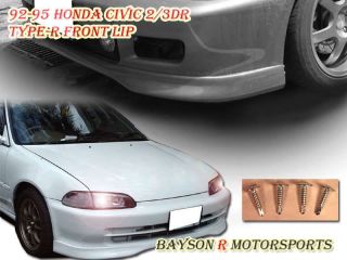 92 95 Civic 2dr Type R Front Bumper Lip (Urethane) (Fits: 1995 Honda 