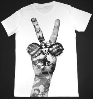 The US. vs. John Lennon Beatles T Shirt 42 L War is Over PEACE Rock 