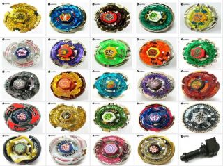 Beyblade 27 style 4D system Single Metal TOP & Power Launcher LOT SET 