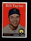 1958 topps 389 bill taylor tigers nm 35614 expedited shipping