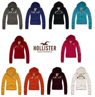 NWT 2012 Hollister by Abercrombie Womens Woods Cove Hoodie Jacket XS S 