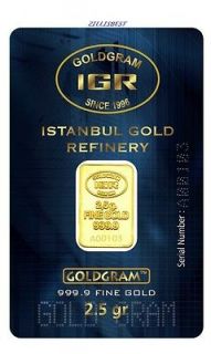gram 999 9 24k gold bullion bar with certificate one day shipping 