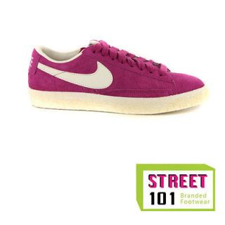 Newly listed NIKE BLAZER LOW WOMENS PINK SUEDE OLD SKOOL TRAINERS