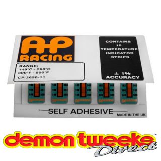 AP Racing Brake Caliper Temperature Indicator Strips Each Pk Contains 