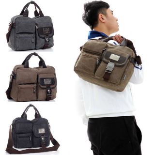 Fashion Mens Canvas Tote Bag New Multi Pocket Messenger Wholesale 