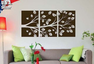   Art Vinyl Removable Mural Decal Sticker Large Tree Branches Birds 203