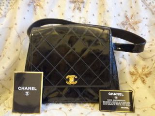   CHANEL Quilted Reissue Classic 2.55 Patent Shoulder Purse Bag+CARD 188