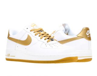   Air Force 1 07 White/Metallic Gold Mens Basketball Shoes 315122 194