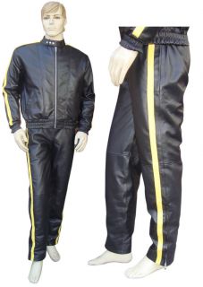 Leather Track Suit one Strip Track Suit Leder Cuir custom made to 