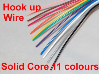 11 colours x 1m Single Core Hook Up Wire Solid Cable 1/0.6 Breadboard 