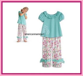 American Girl Bitty Babys Spring Garden PJs Pajamas for Girls Size 