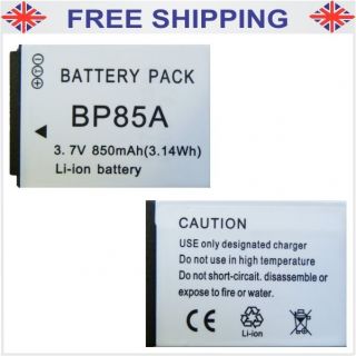 Replacement Camera Battery For Samsung BP85A 85A For PL210, PL211 