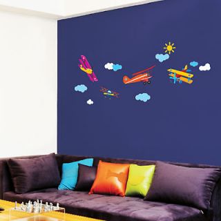 Newly listed AIRPLANES Nursery Chidrens Room DIY Decor Wall Sticker