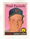 1958 topps 282 tigers paul foytack vg 