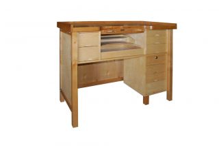 Deluxe PRO MO 265 D Workbench, Solid Hardwood Butcher Block Made In 