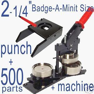 bam size button maker machine punch+ 500 parts time left $ 370 