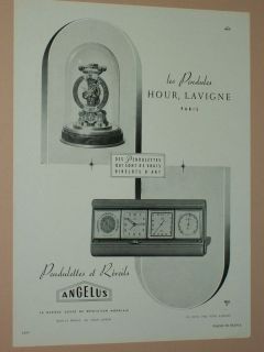 1951 angelus french clocks ad  4 99  newly listed 