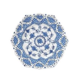 Andrea by Sadek 6.5 Cobalt Blue Ware Openwork Porcelain China Plate 