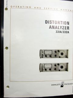 HP 331A / 332A Distortion Analyzer Operating and Service Manual, 3115B 