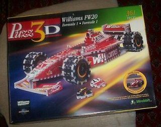 Wrebbit Puzz 3D Williams FW20 Formula 1 Puzzle~361 Pieces~ON SALE