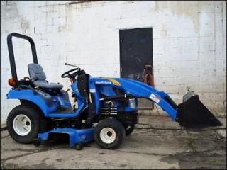 06 08 New Holland TZ22DA Sub Compact Tractor with Loader & 60 Belly 