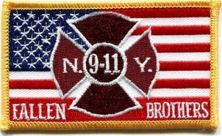91101 WTC Memory Fallen Brothers NYC Firefighter maltese patch