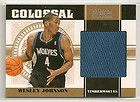 2010 11 National Treasures 22 Wesley Johnson Jersey Patch AUTO 49 BGS 