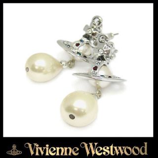 Vivienne Westwood PEARL DROP ORB EARRINGS (necklace ring bag)