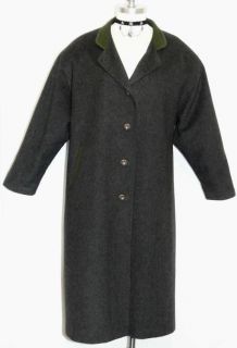DISTLER / BLACK ~ LODEN WOOL Women German Winter WARM Dress Long Coat 