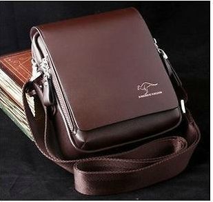 Authentic kangaroo kingdom Mens Genuine Leather/PU Small Shoulder bag 