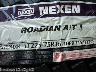 New LT 225 75 16 Nexen Roadian A/TII 10 ply Tires