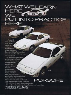 1979 porsche 911sc 928 924 race car print ad time