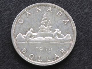 1959 canada silver dollar canadian coin a4215l time left $