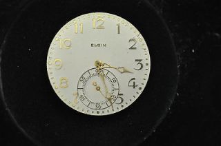VINTAGE 14 SIZE LORD ELGIN POCKET WATCH MOVEMENT GRADE 450 FOR REPAIRS