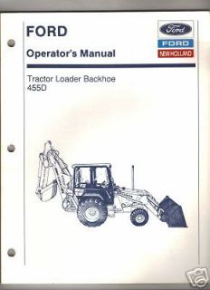 ford 455d tractor loader backhoe operator s manual time left