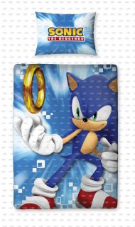 Official Sonic the Hedgehog Spin Single Panel Duvet Cover 