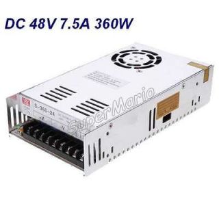 48v 7 5a 360w dc regulated switching power supply cnc