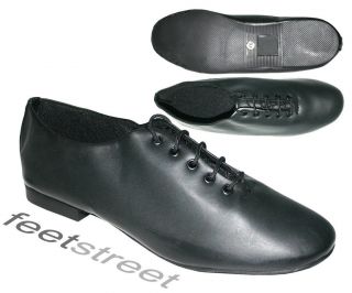 black soft leather jazz shoes childs size 8 up to