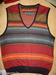 Womens Multicolored Indian Style STRUCTURE Cotton Vest Large