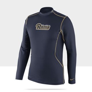   Pro Combat Hyperwarm Long Sleeve NFL Rams Mens Shirt 502417_419_A
