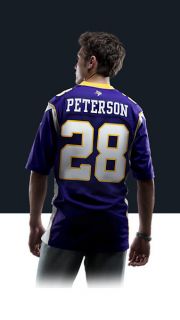    Peterson Mens Football Home Limited Jersey 468928_545_B_BODY