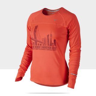    Long Sleeve Womens Marathon Womens Running Shirt 579815_628_A