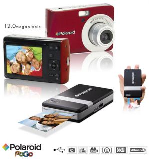 Polaroid 12 Megapixel Digital Camera + Polaroid PoGo Instant Mobile 