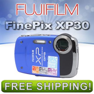 Fujifilm FinePix XP30 14 Megapixel GPS 720P Digital Camera Blue New 