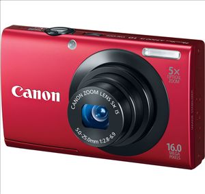 Canon PowerShot A3400 Is Red 16 Megapixel Digital Camera