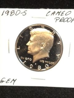 1980 s Kennedy Half Dollar Gem Cameo Proof