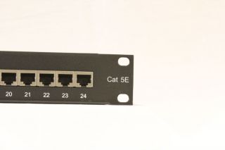   FTP Shielded RJ45 Ethernet Network 1U Patch Panel 24 Port 19